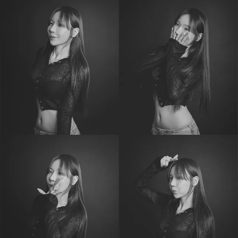 한그루 필라테스 임그린 원장 흑백 프로필 4컷 사진
